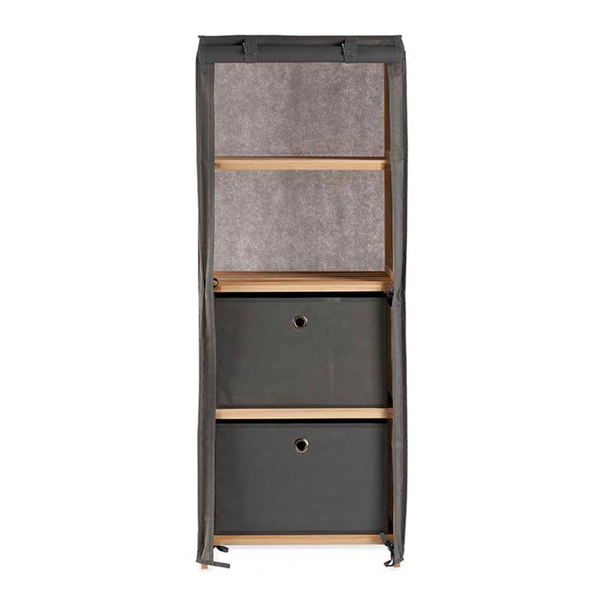 Estantería Tela 2 Cajones Gris - Colección Kipit_2