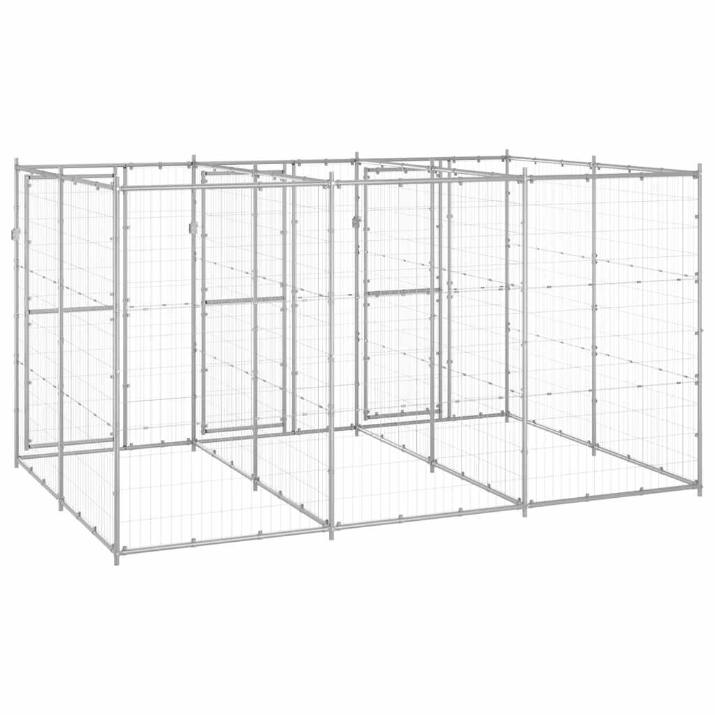 Perrera De Exterior De Acero Galvanizado 7,26 M²_3