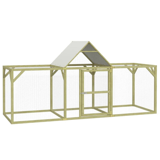 Vidaxl Gallinero Madera Maciza De Pino Impregnada 300x100x150 Cm_0