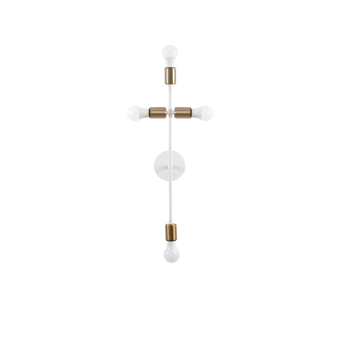 Aplique De Pared, Metal , Blanco, 20x15x62, Casquillo 4 X E 27 Max 40 W_2