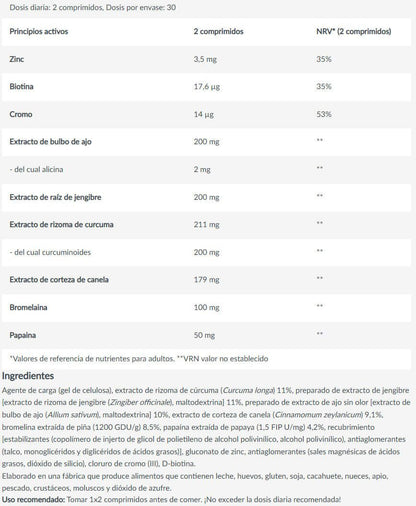 Digestion &amp; Metabolism - 60 Tabletas - Digestivos - Biotech Usa_5