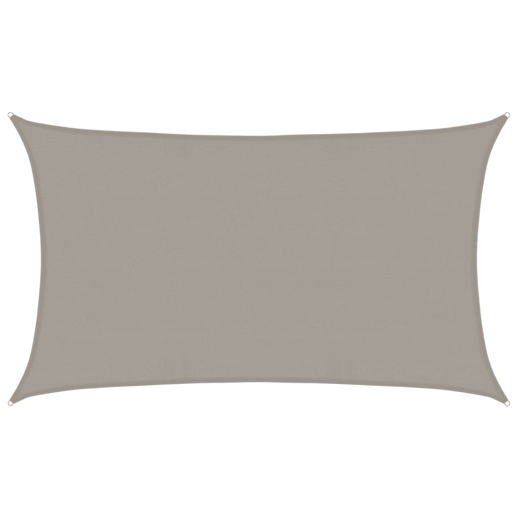 Toldo De Vela Rectangular Hdpe Gris Claro 160 G/m² 5x8 M_0