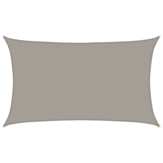 Toldo De Vela Rectangular Hdpe Gris Claro 160 G/m² 5x8 M_0