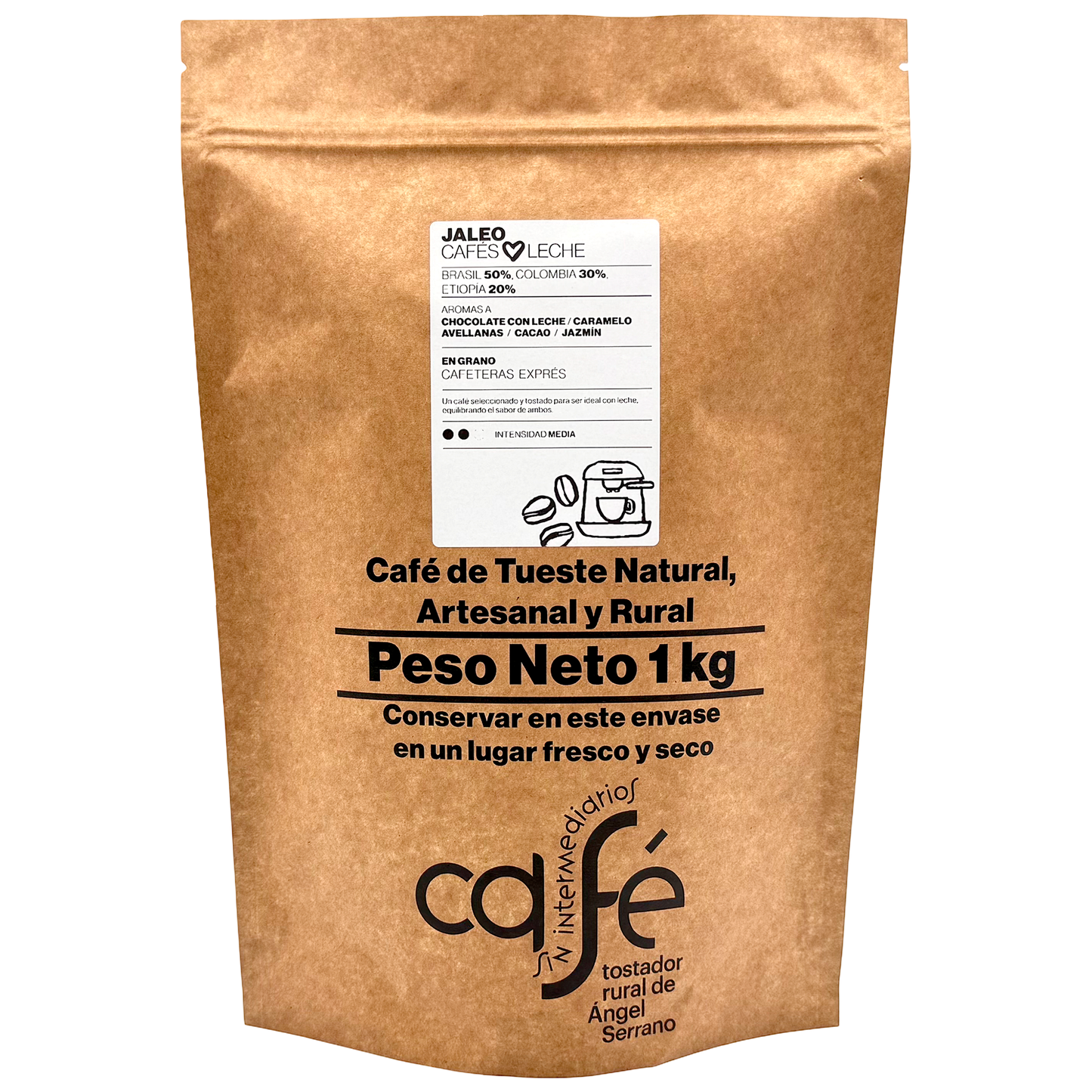 Cafe Sin Intermediarios Café Colombia Jaleo En Grano Para Espresso 1 Kg_0