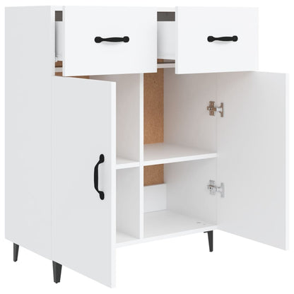 Aparador De Madera De Ingeniería Blanco 69,5x34x90 Cm / Vetonek_1