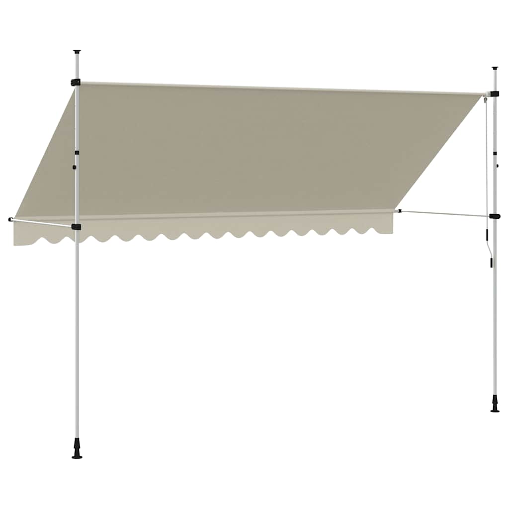 Toldo Retráctil De Operación Manual 400 Cm Crema_4