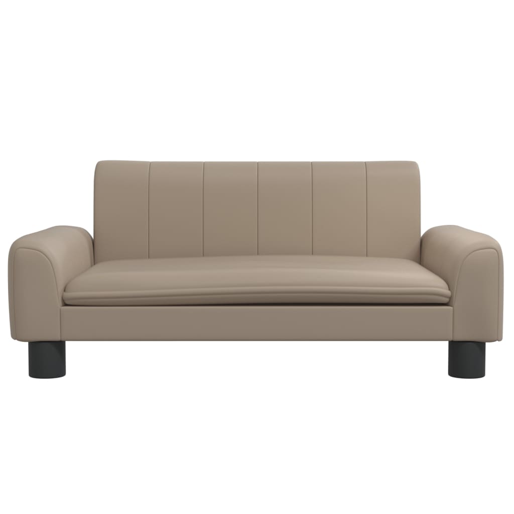 Cama Para Perros De Cuero Sintético Color Capuchino 70x45x30 Cm / Vetonek_2