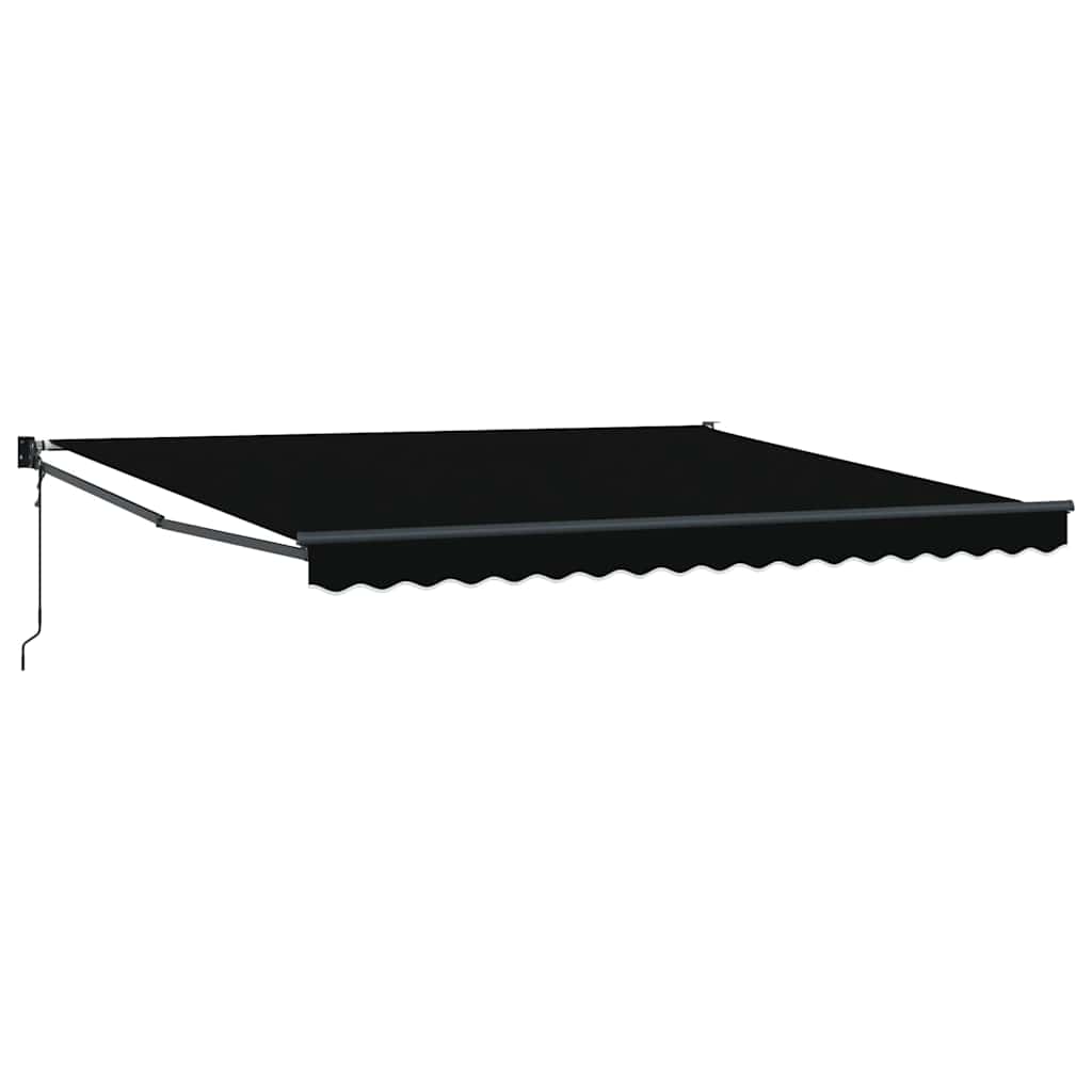 Toldo Negro 400 X 300 Cm Poliéster Y Metal_0