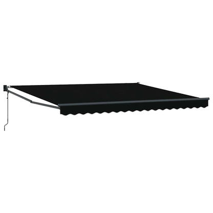 Toldo Negro 400 X 300 Cm Poliéster Y Metal_0