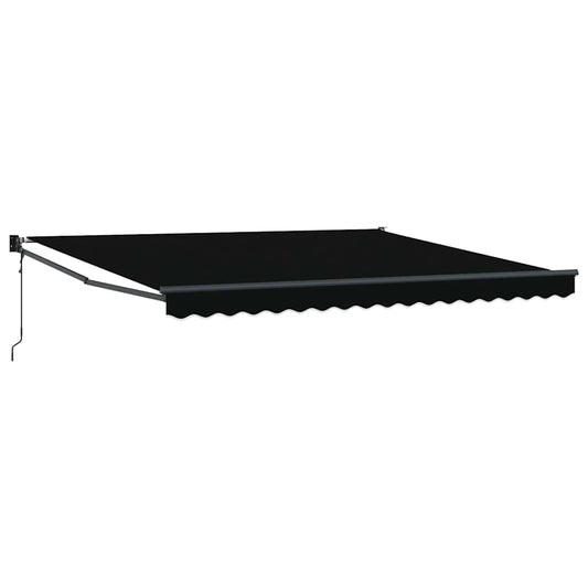 Toldo Negro 400 X 300 Cm Poliéster Y Metal_0