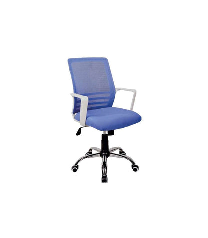 Silla Despacho Giratoria Elevable Azul, 55cm(ancho) 92/102cm(altura) 63cm(fondo)._0