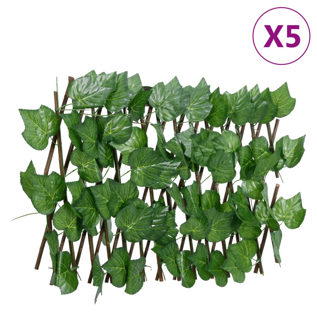 Enrejado Expansible De Parra Artificial Verde 5 Uds 180x20 Cm / Vetonek_4