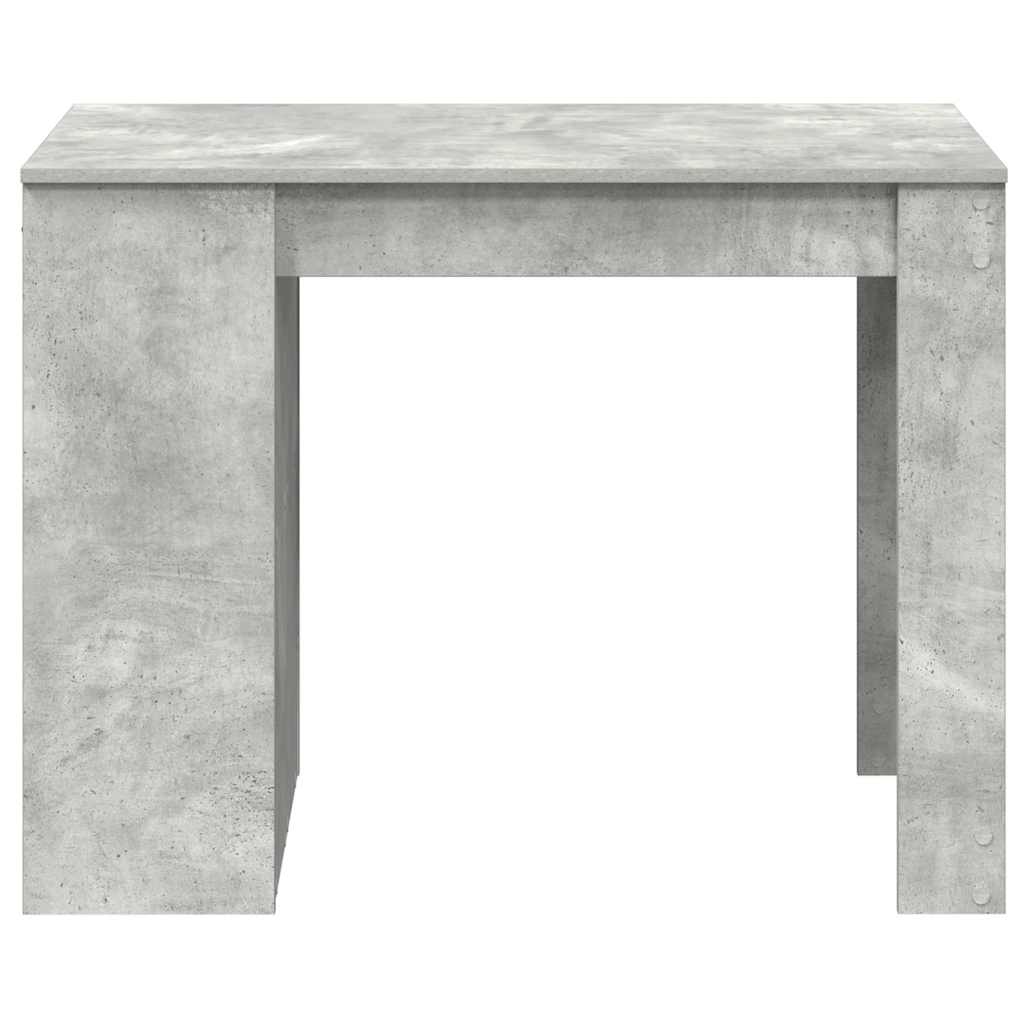 Escritorio Con Cajón Estante Madera Contrachapada Gris Hormigón_2