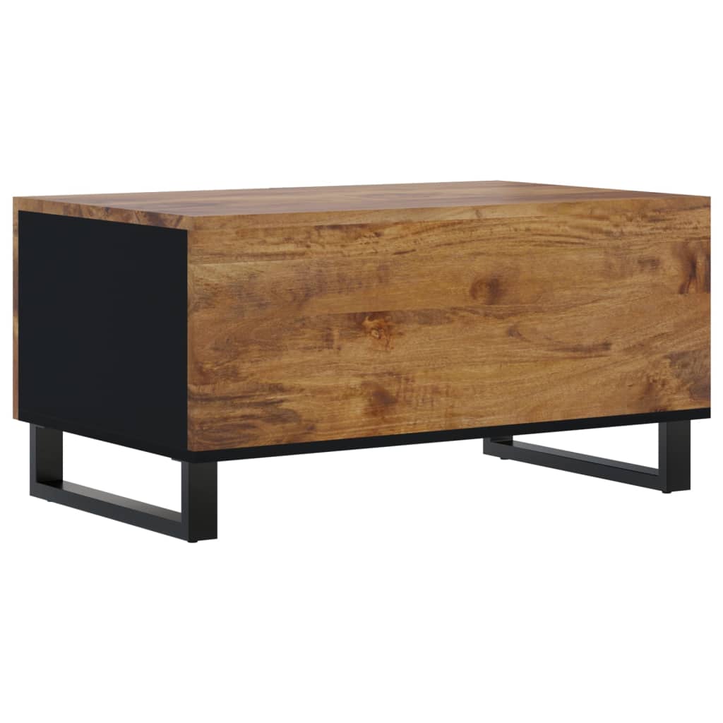Mesa De Centro Madera Maciza Mango Y Contrachapada 80x50x40 Cm_4
