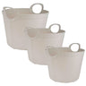 3x Life Story Cesto Craft 40l+25l+15l Light Grey
