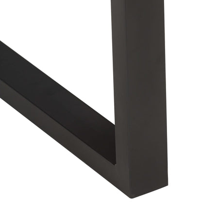 Mesa De Centro Borde Natural Madera Maciza Acacia 60x60x40 Cm_3