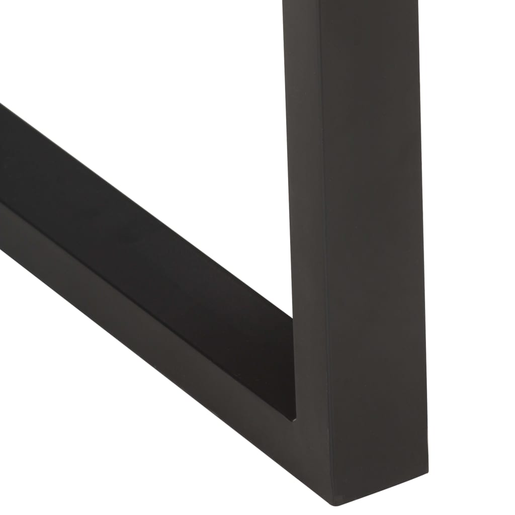 Mesa De Centro Borde Natural Madera Maciza Acacia 115x60x40 Cm_3