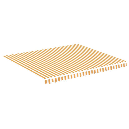 Tela De Repuesto Para Toldo Amarillo Y Blanco 4x3,5 M Poliéster_0