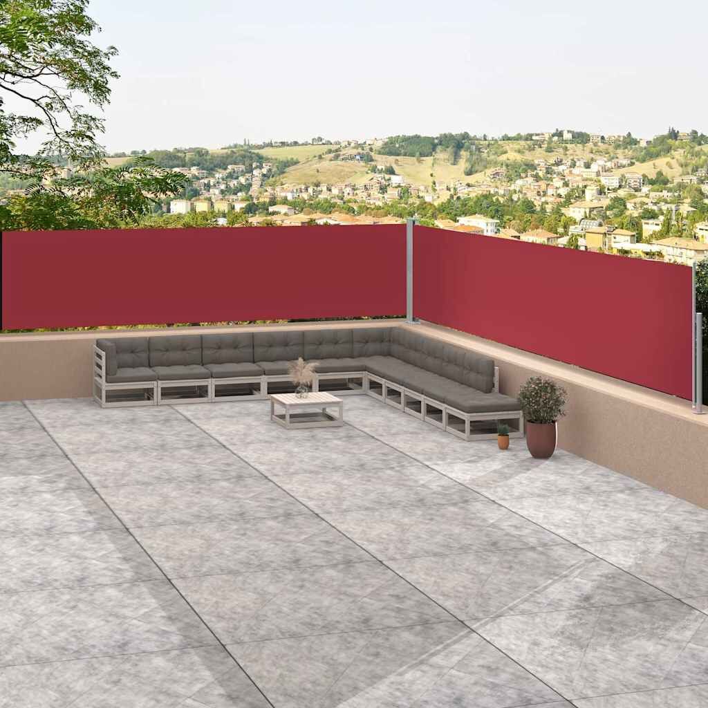Vidaxl Toldo Lateral Retráctil Rojo 117x1200 Cm_1