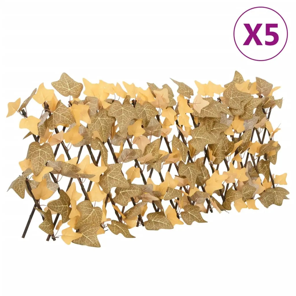 Enrejado Expansible De Arce Artificial Naranja 5 Uds 180x30 Cm / Vetonek_3