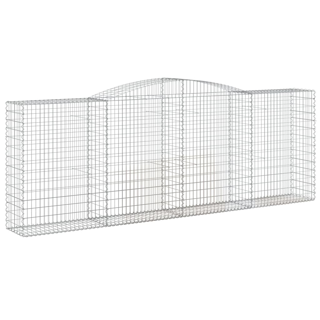 Cestas Gaviones 4 Uds Forma De Arco Hierro 400x50x140/160 Cm_2