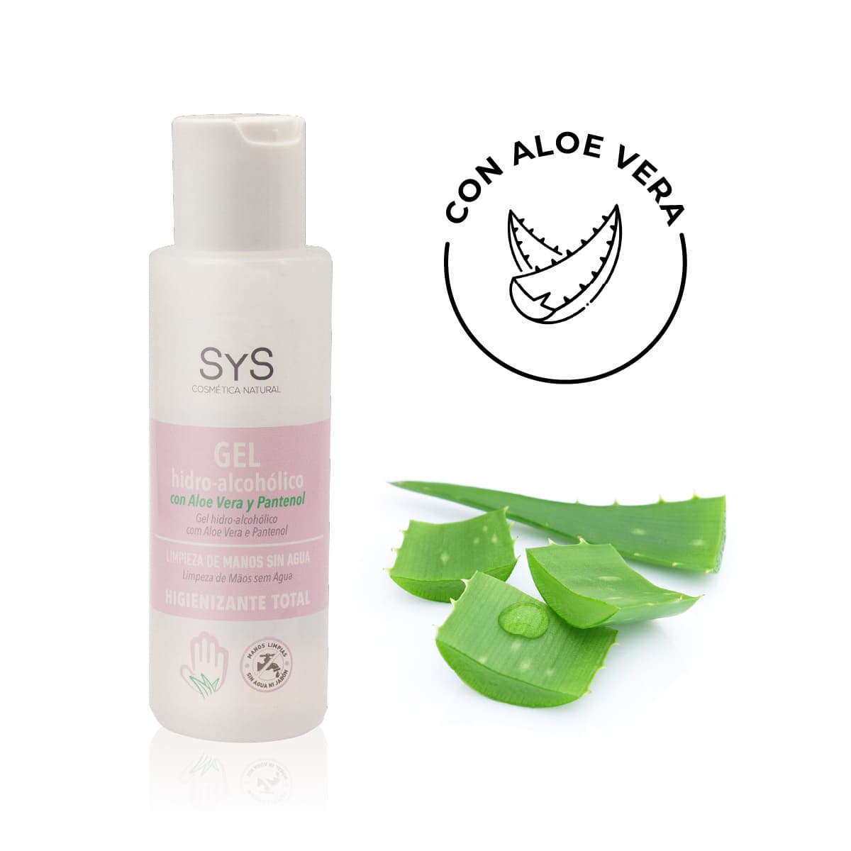 Gel Hidroalcohólico con Aloe Vera Labnatur 100 ml | Formato Viaje | Limpieza sin Agua | Hidrata y Suaviza | Vegano_1