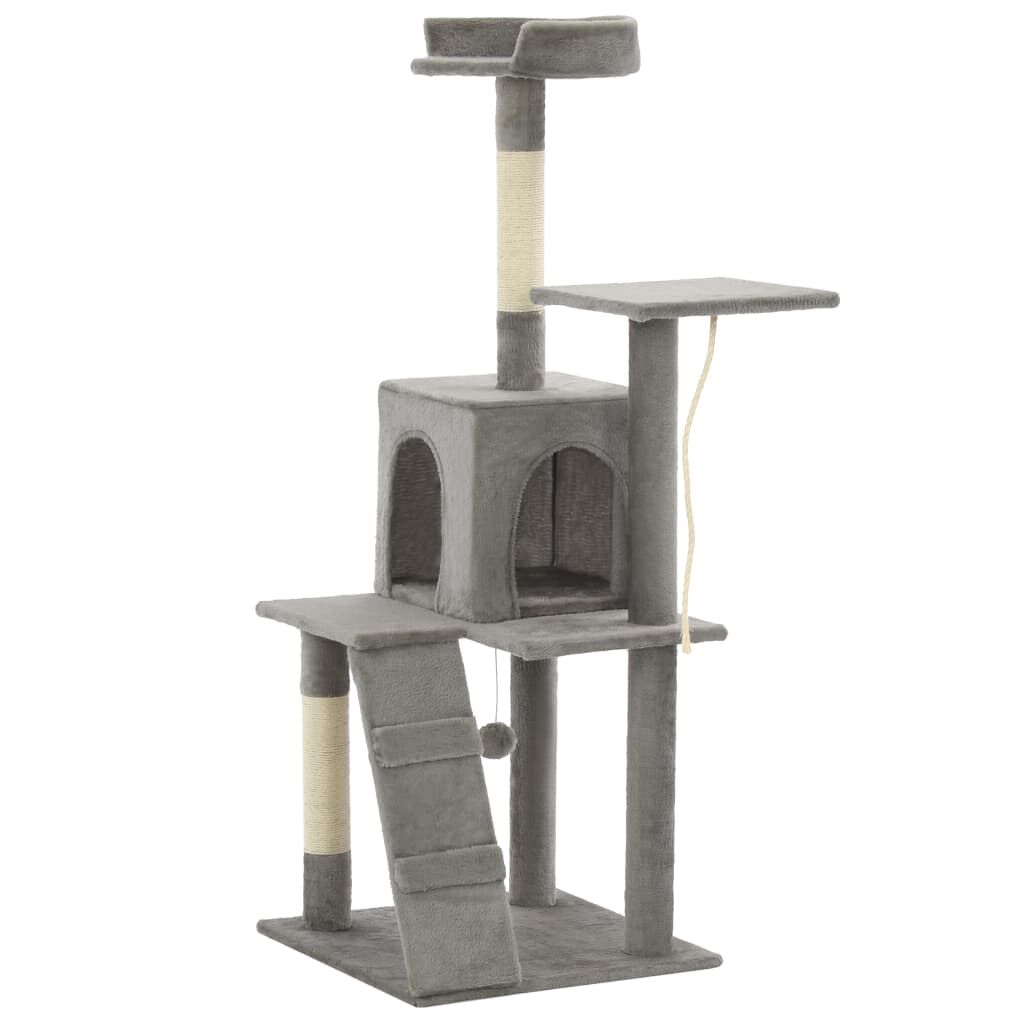 Vidaxl Rascador Para Gatos Con Poste De Sisal 120 Cm Gris_2