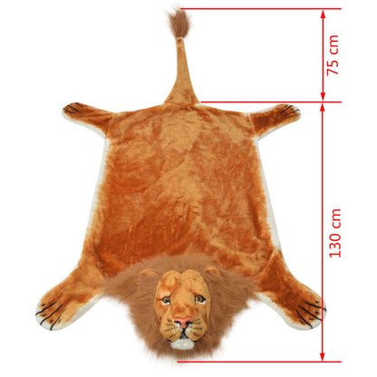 Vidaxl Alfombra Afelpada De León 205 Cm Marrón_3