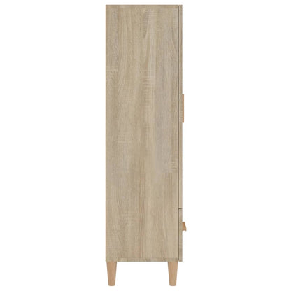 Aparador Madera Contrachapada Roble Sonoma 70x31x115 Cm / Vetonek_3