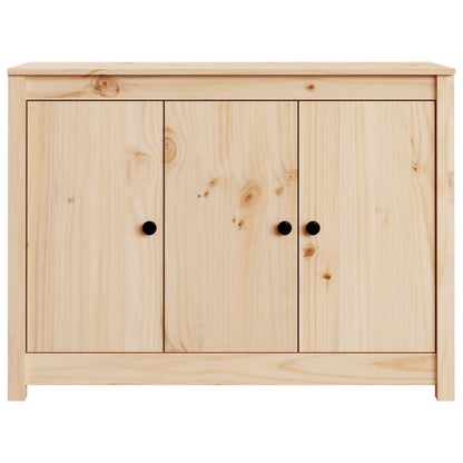 Aparador De Madera Maciza De Pino 110x35x74 Cm / Vetonek_3