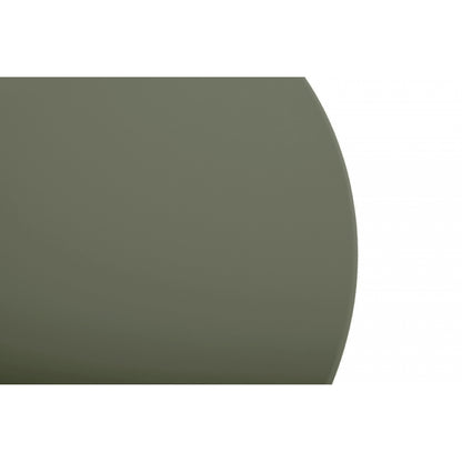 Mesa Auxiliar, Mesa De Jardín Redonda Caqui Acero Epoxi 49x45cm- Muebles De Jardín_1