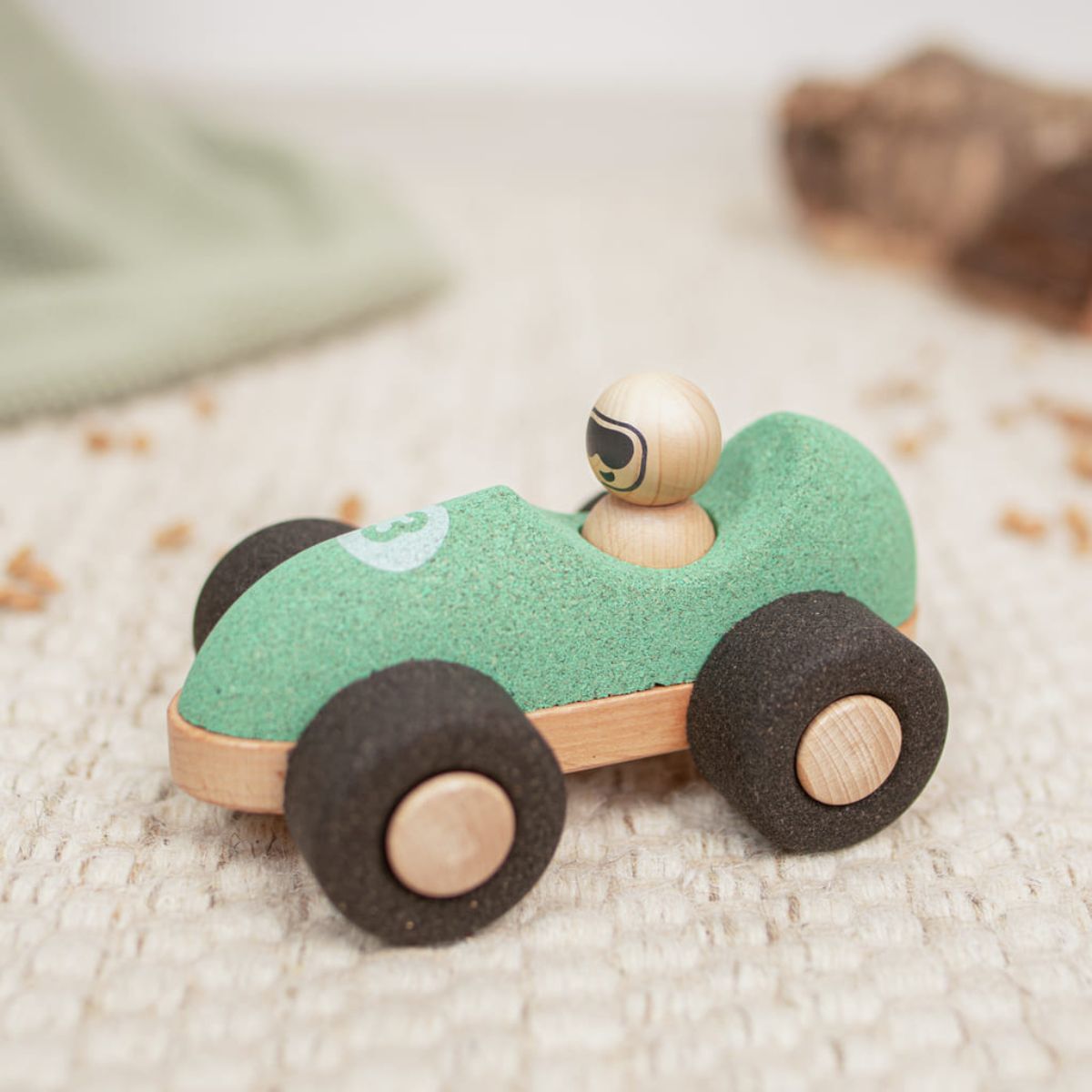 Coche Carreras E-cork Korko Verde_2