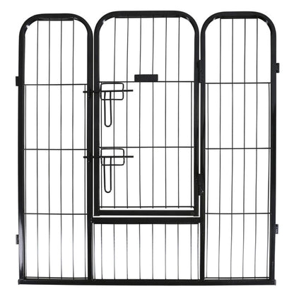 Kerbl Recinto Para Mascotas De Exterior Con Puerta Negro_5