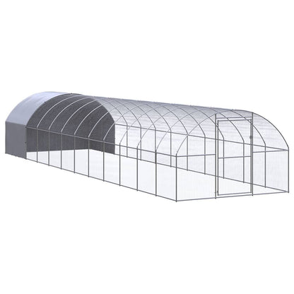 Vidaxl Gallinero De Exterior De Acero Galvanizado 3x12x2 M_0