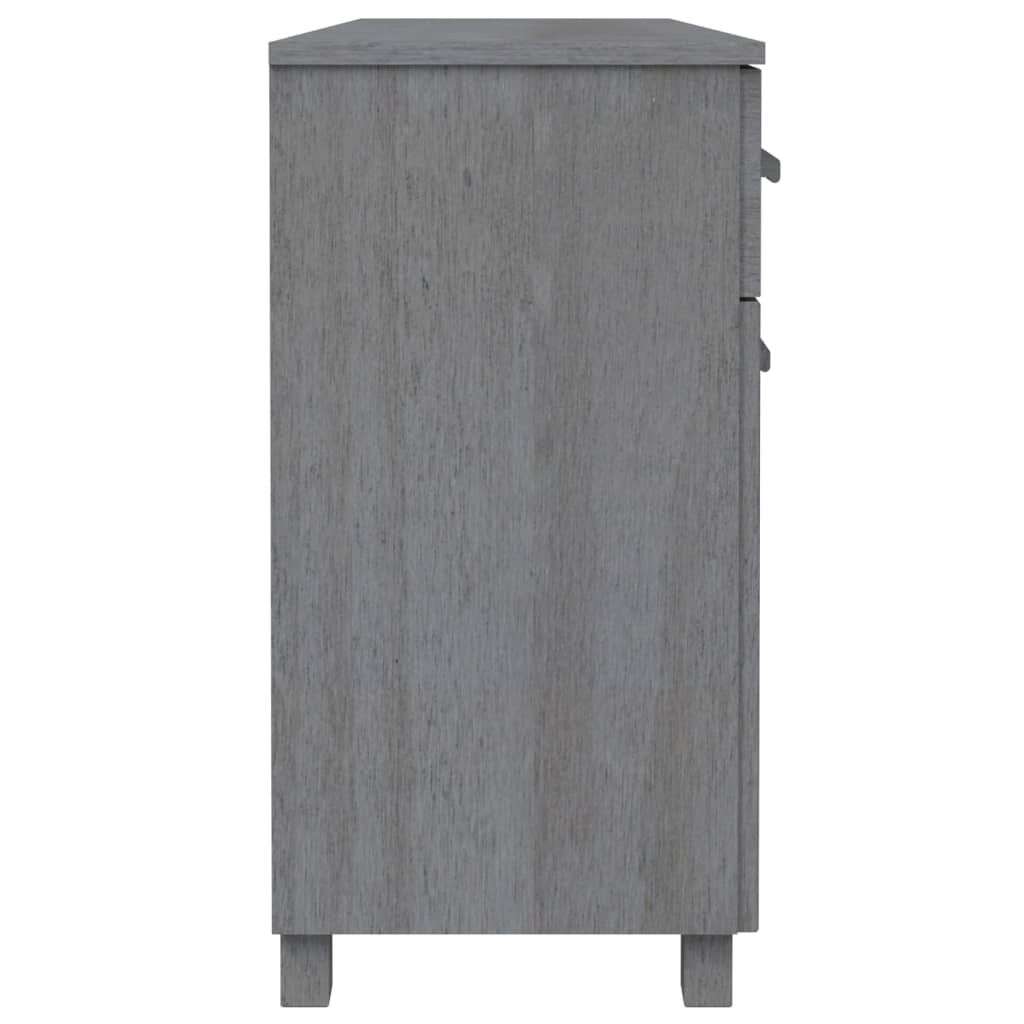 Aparador Hamar Madera Maciza Pino Gris Oscuro 113x40x80 Cm / Vetonek_3