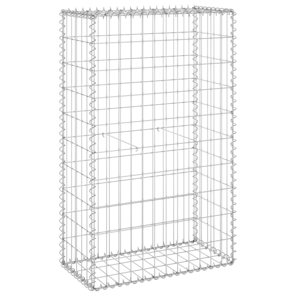 Muro De Gaviones Con Cubiertas Acero Galvanizado 60x30x100 Cm / Vetonek_2