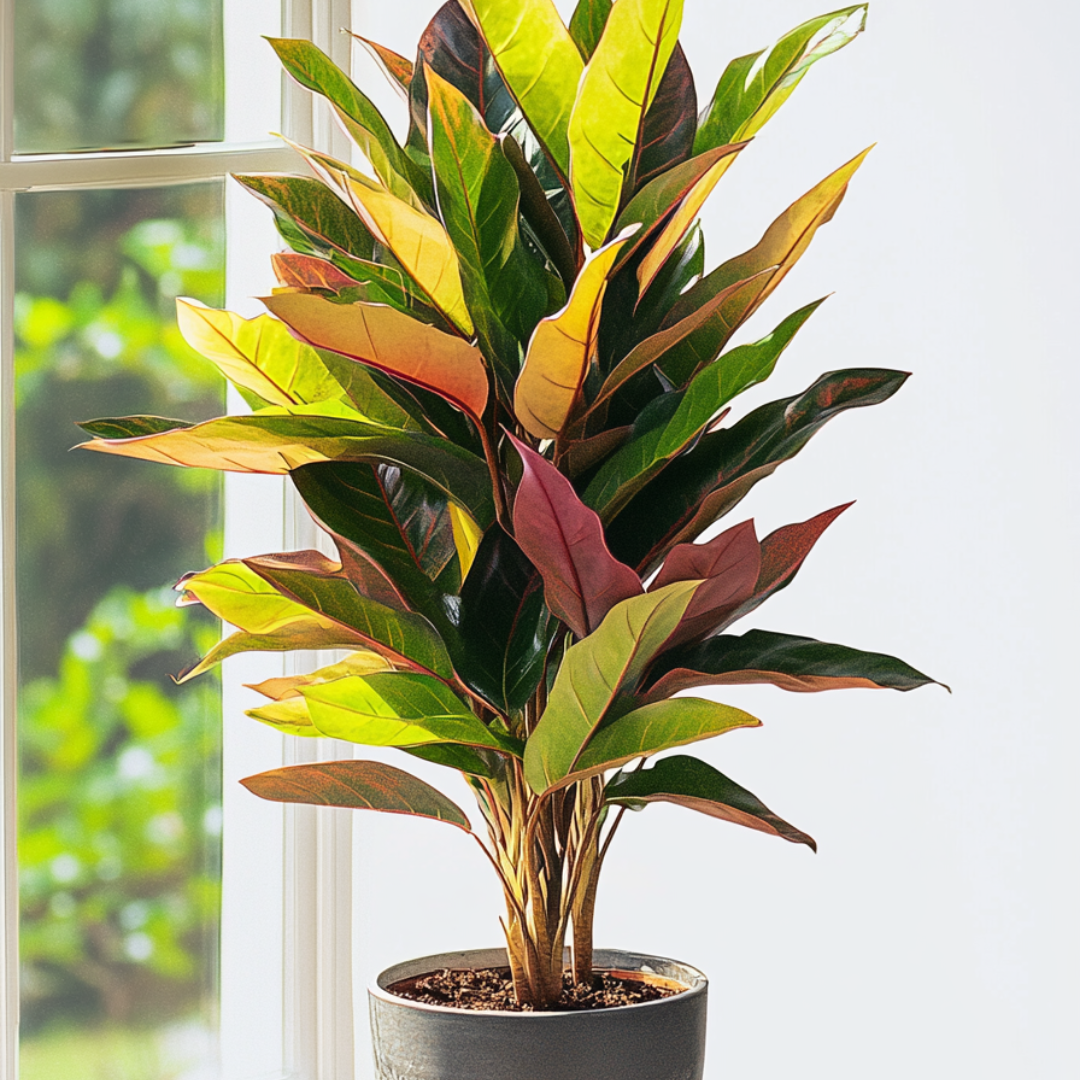Croton - Codiaeum Variegatum 'mrs. Iceton' - Altura 140-150cm - ⌀31cm