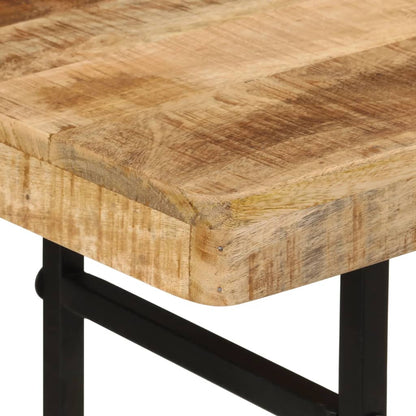 Mesa Consola Madera Maciza De Mango Y Hierro 112x36x76 Cm_3