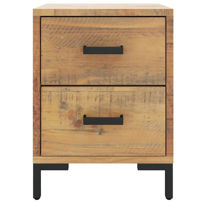 Mesitas De Noche 2 Uds Madera Maciza De Pino 36x30x45 Cm_3
