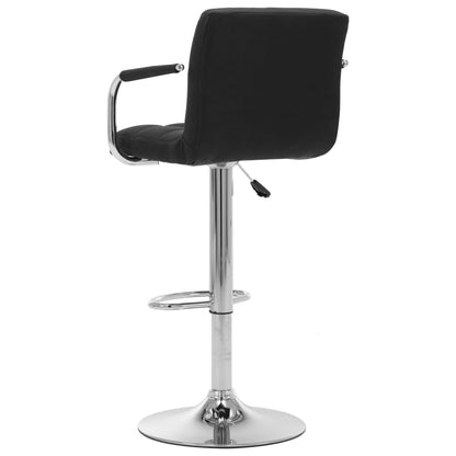 Taburete De Barra De Cocina De Tela Negro_2