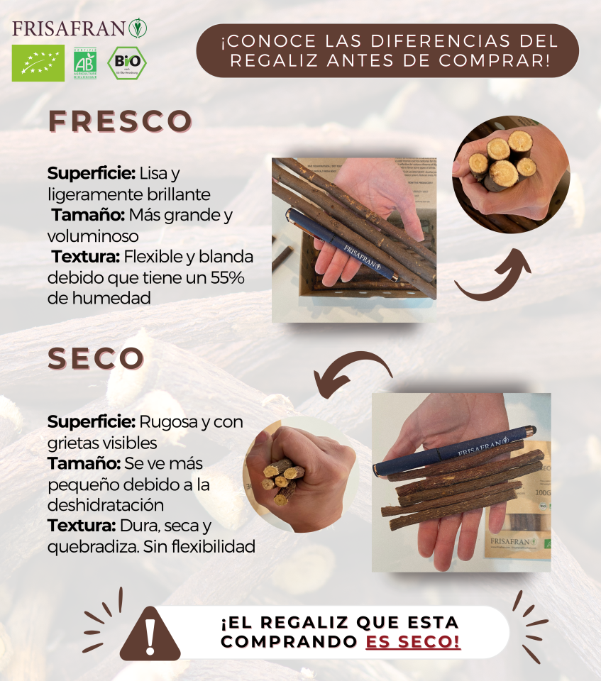 Regaliz De Palo Ecológico Seco - Sabor Y Calidad | Frisafran 100 G_3
