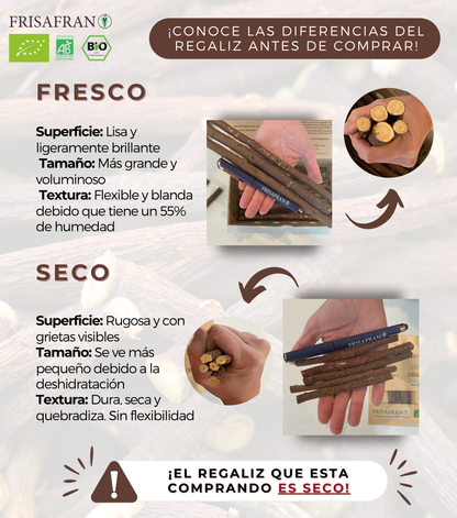 Regaliz De Palo Ecológico Seco - Sabor Y Calidad | Frisafran 100 G_3