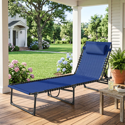 Outsunny Tumbona Plegable Y Ajustable De 4 Posiciones Con Sistema De Cordones_1