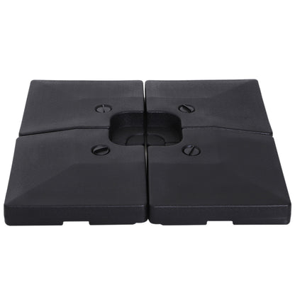 Outsunny Pesos Para Base Cruzada Sombrilla Con Agua 20kg O Arena 30kg 51x51x12cm_0