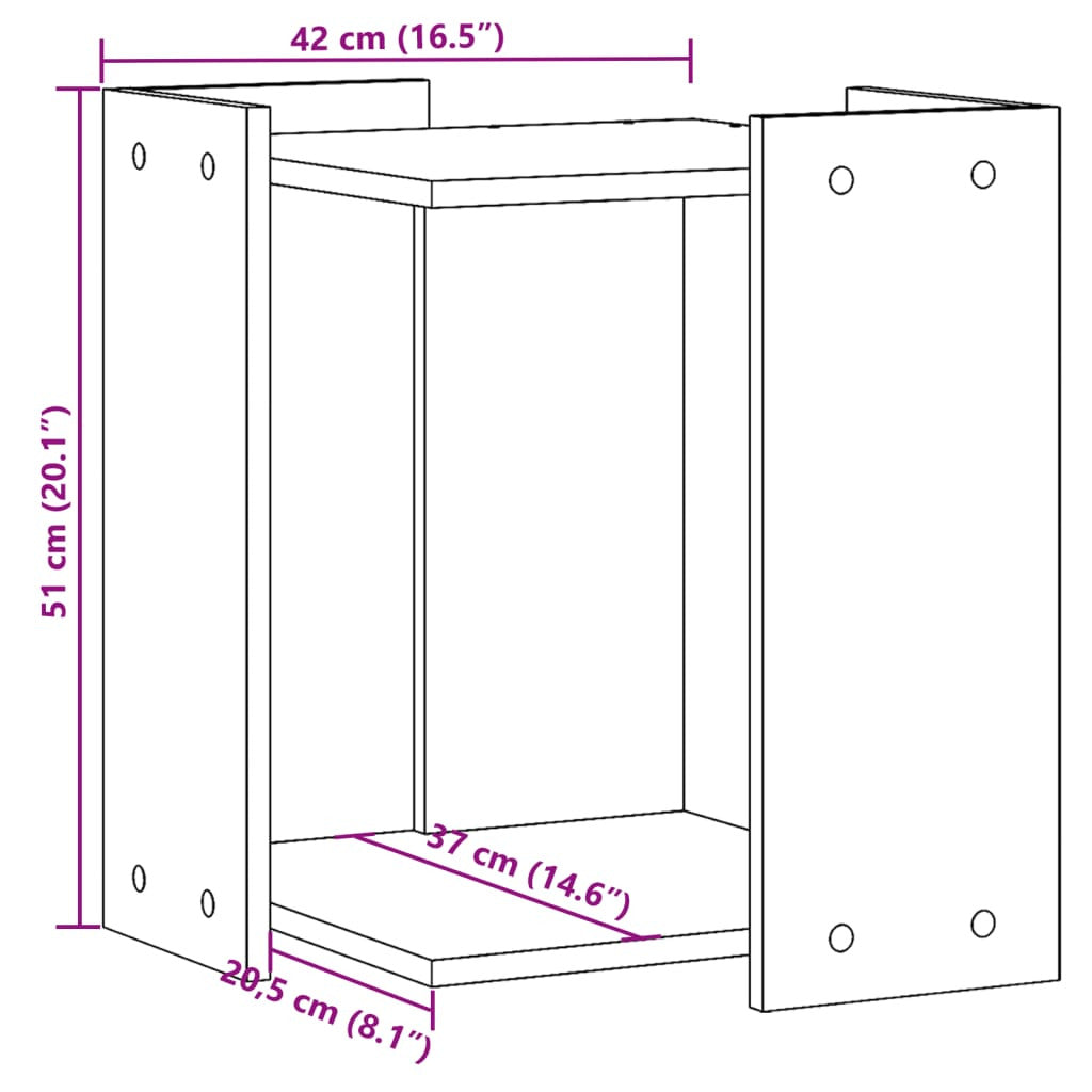 Vidaxl Mueble Arenero Para Gatos Madera Roble Artisian 42x42x51 Cm_2