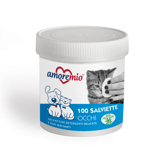 Amoremio Toallitas Limpiador Ojos Para Perro Y Gato, Bote De 100 Ud_0