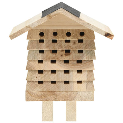 Vidaxl Hotel Para Abejas De Madera Maciza De Abeto 22x20x20 Cm_1