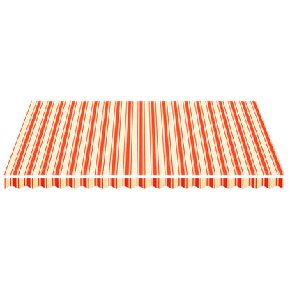 Tela De Repuesto Para Toldo Amarillo Y Naranja 4,5x3,5 M Poliéster_2