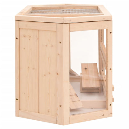 Vidaxl Jaula Para Hámster Madera Maciza Abeto 80x40x43 Cm_4