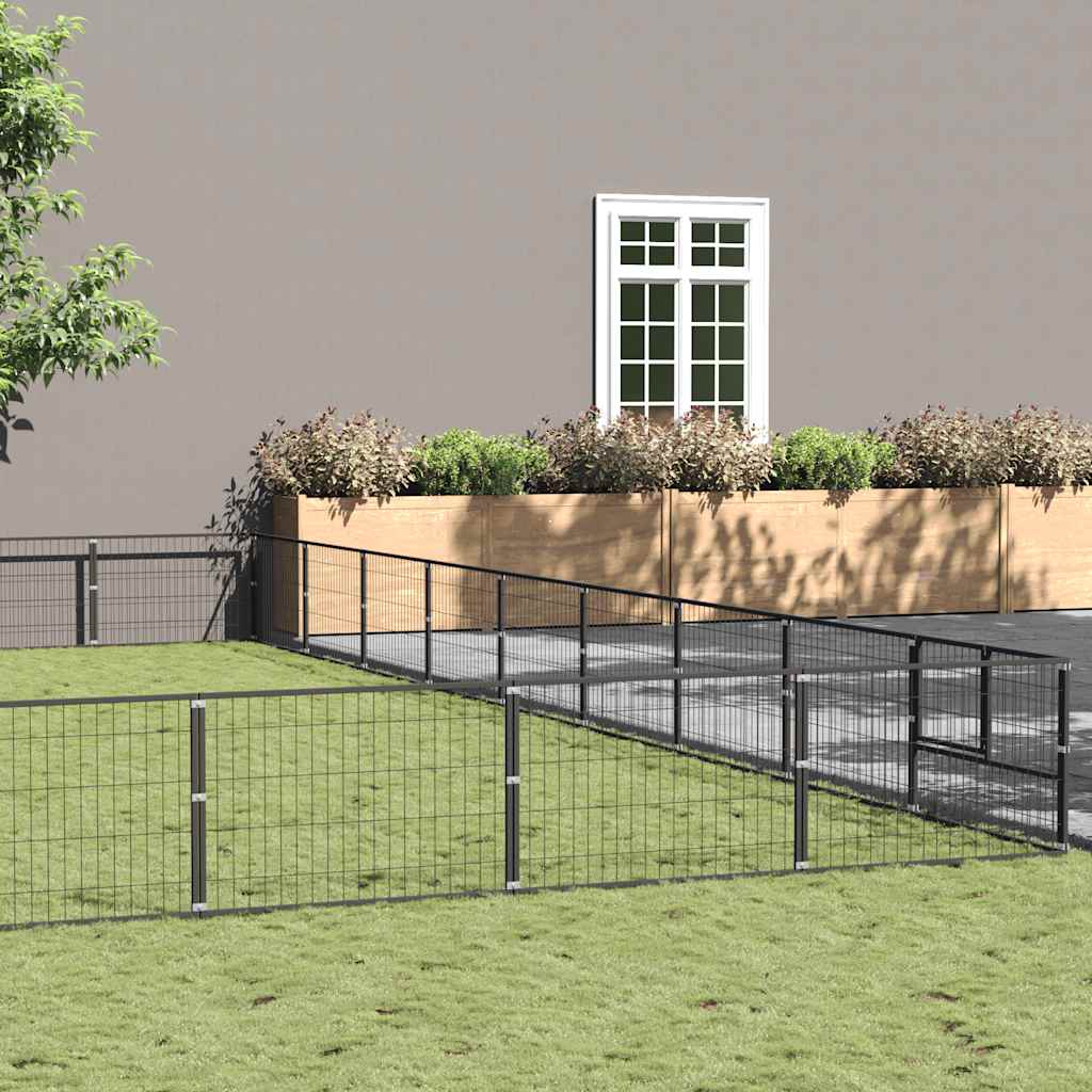 Perrera Acero 90 M² Negra_1